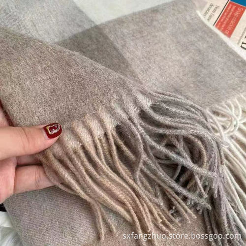 2021hot seller soft and warm shawls plaid custom logo scarf